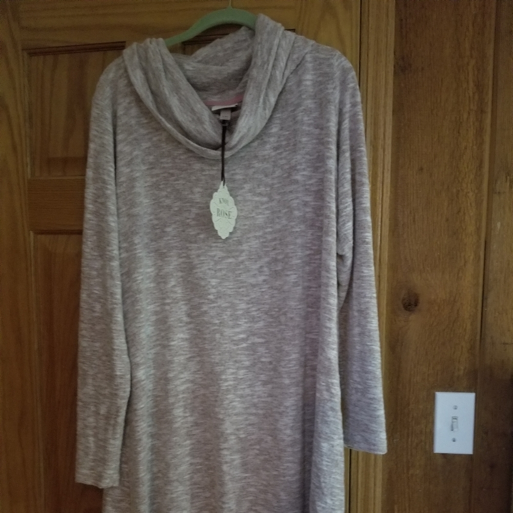 Knox Rose Long Sleeve Cowl Neck Sweater Dress